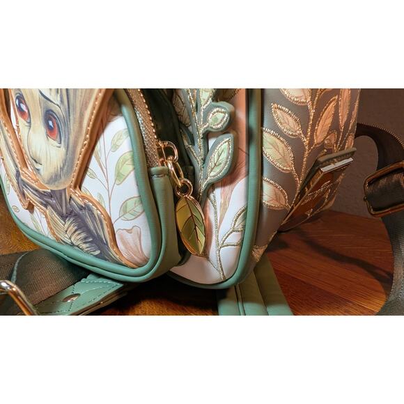 Our Universe Marvel Groot Floral/ Vine Mini Backpack - BoxLunch Exclusive - Picture 3 of 9